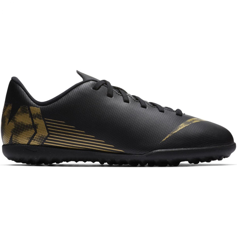 Nike Mercurial Vapor X 12 Club Tf Jr AH7355-077 futballcipő sokszínű fekete Nike Mercurial Vapor X 12 Club Tf Jr AH7355-077 futballcipő sokszínű fekete