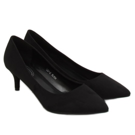 Szivattyú alacsony sarkú fekete 123-2 Fekete