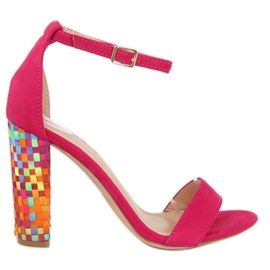 Fukszia magassarkú szandál 708-24 Fukszia sokszínű rózsaszín Fukszia magassarkú szandál 708-24 Fukszia sokszínű rózsaszín