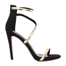 Fekete szandál magassarkún 988-58 Fekete