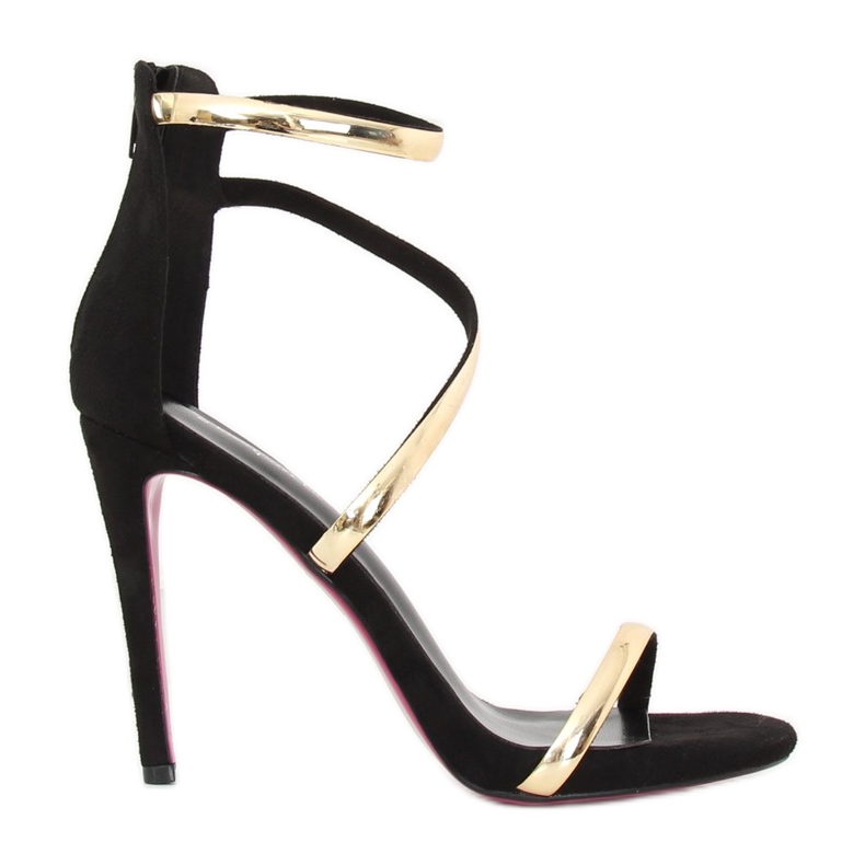 Fekete szandál magassarkún 988-58 Fekete