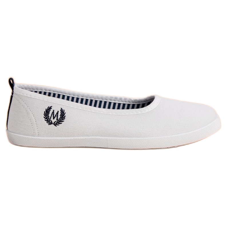 McKey Fehér textil balerina