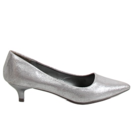 Szivattyúk alacsony sarkú ezüst B-36 Szürke