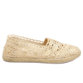 Arany csipke espadrilles JX1020 Gold aranysárga