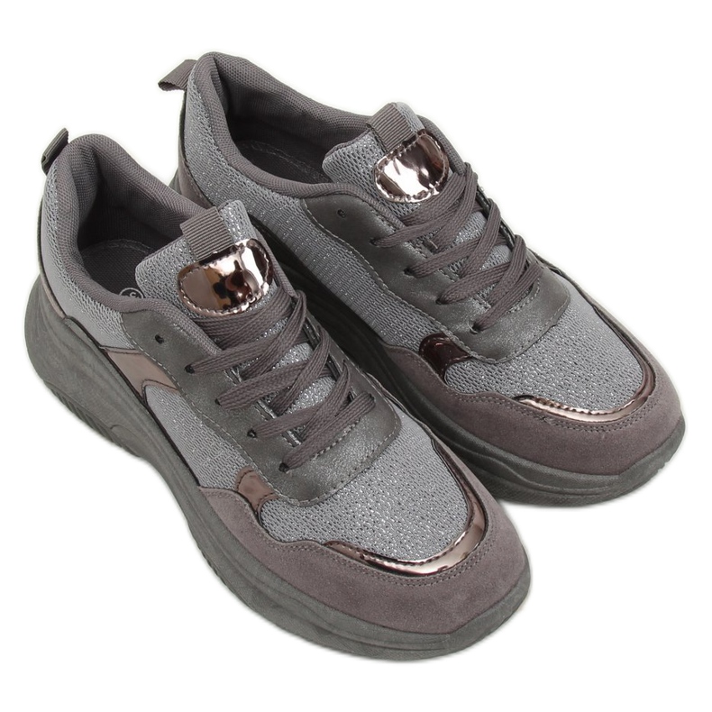 Szürke sportcipő B318-18 Ezüst