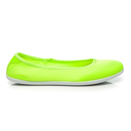 Renda Sport Slip-On balerinák sárga