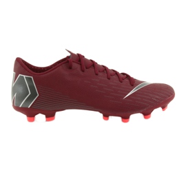 Nike Mercurial Vapor 12 Academy FG M AH7375-606 futballcipő bordó piros