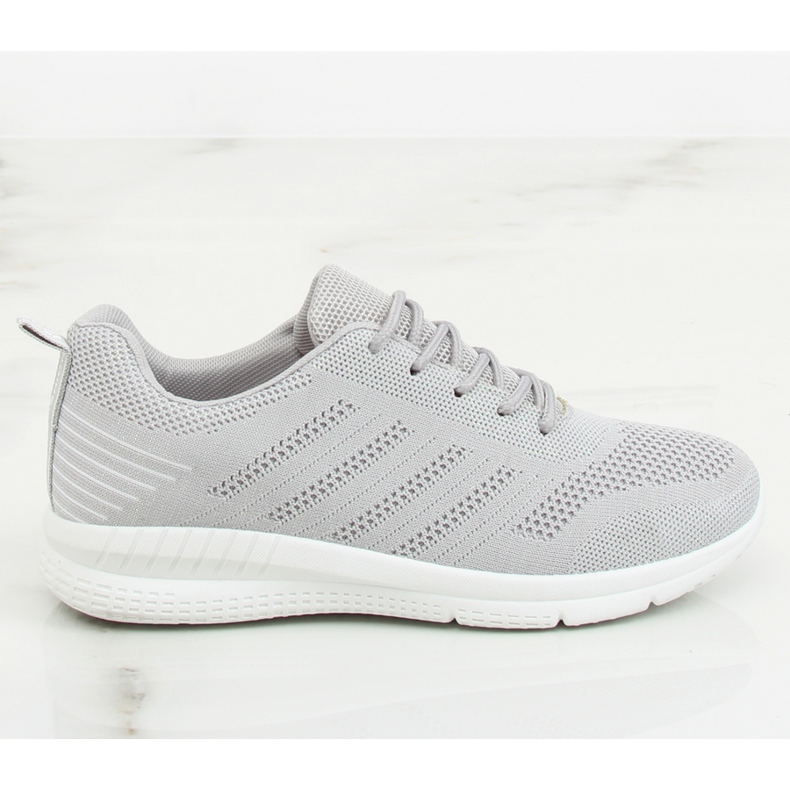 Szürke BOK-1181 ezüst sportcipő