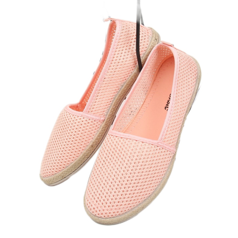 Rózsaszín háló espadrilles JX1029 Pink