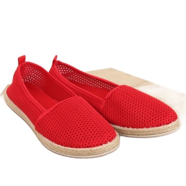 Espadrilles piros hálóból JX1029 Red