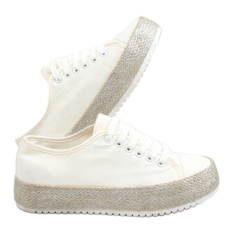 Fehér espadrilles cipők R-365 White