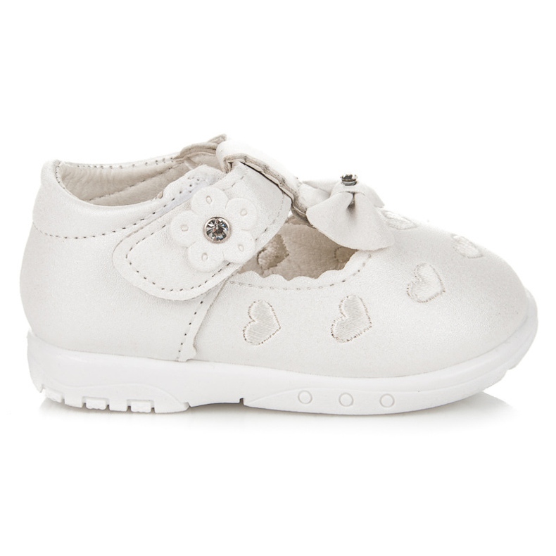 Papucs szívvel fehér