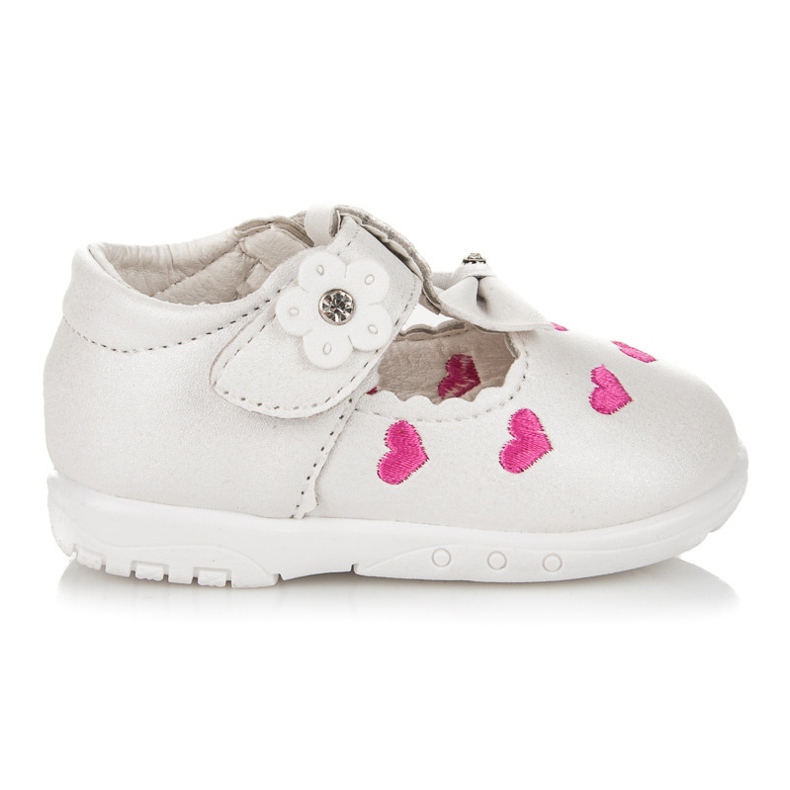 Papucs szívvel fehér