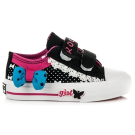 Rock And Joy Lányos tépőzáras cipők fekete