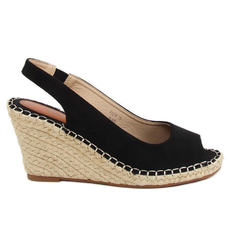 Fekete Espadrilles ékeken YY29P Fekete Fekete Espadrilles ékeken YY29P Fekete