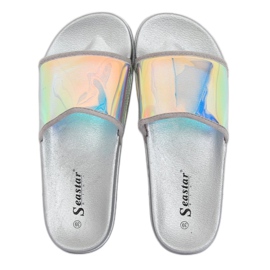 Papucs benzin színű ezüst CK80P ezüst szürke Papucs benzin színű ezüst CK80P ezüst szürke