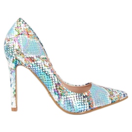 Kígyóbőr kék csapok NF-42P Kék sokszínű