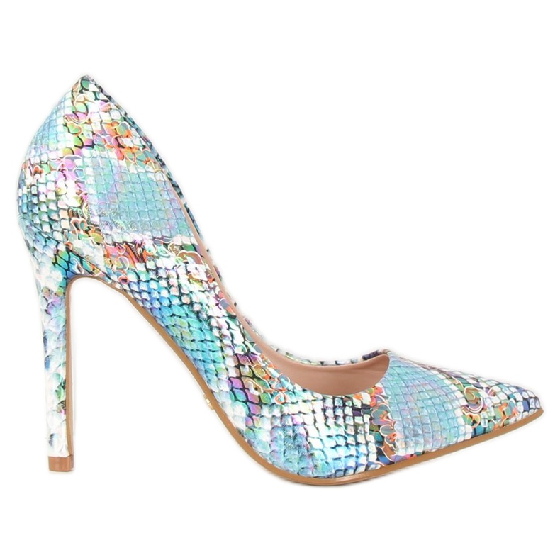 Kígyóbőr kék csapok NF-42P Kék sokszínű Kígyóbőr kék csapok NF-42P Kék sokszínű