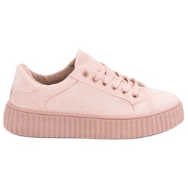 Seastar Pink Suede Creepers rózsaszín