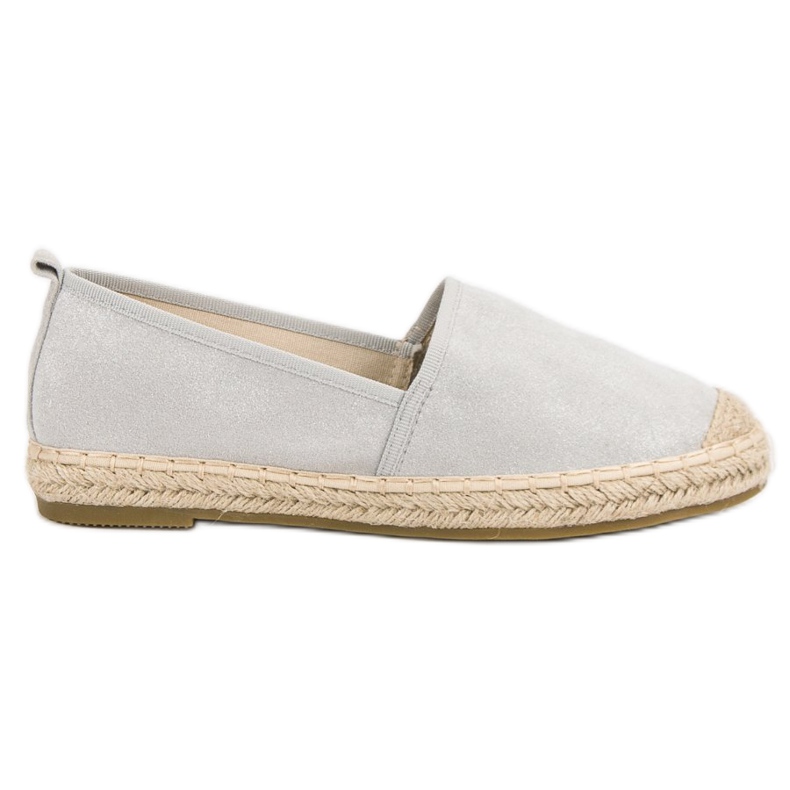 Bestelle Velúr Espadrilles szürke