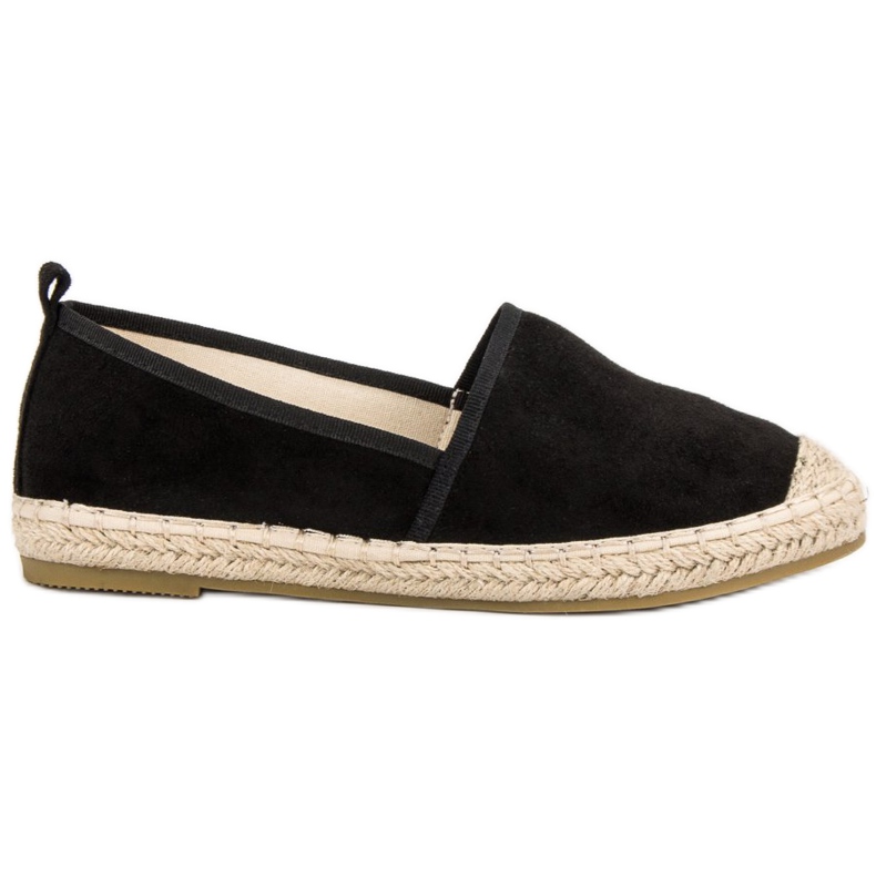Bestelle Velúr Espadrilles fekete