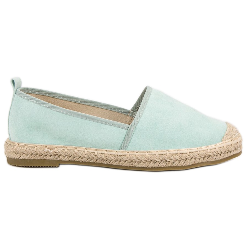 Bestelle Velúr Espadrilles zöld
