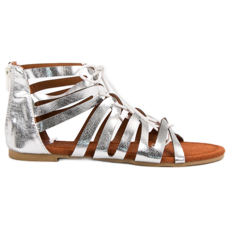 Evento Ezüst kötött szandál szürke