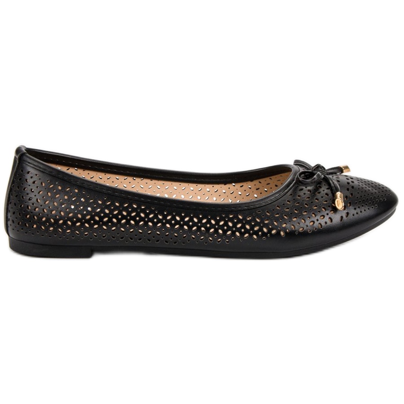 Áttört balerinák fekete