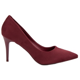 Bestelle Maroon Suede Sarok piros