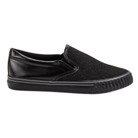 Muto Fekete Slip On cipők Muto Fekete Slip On cipők