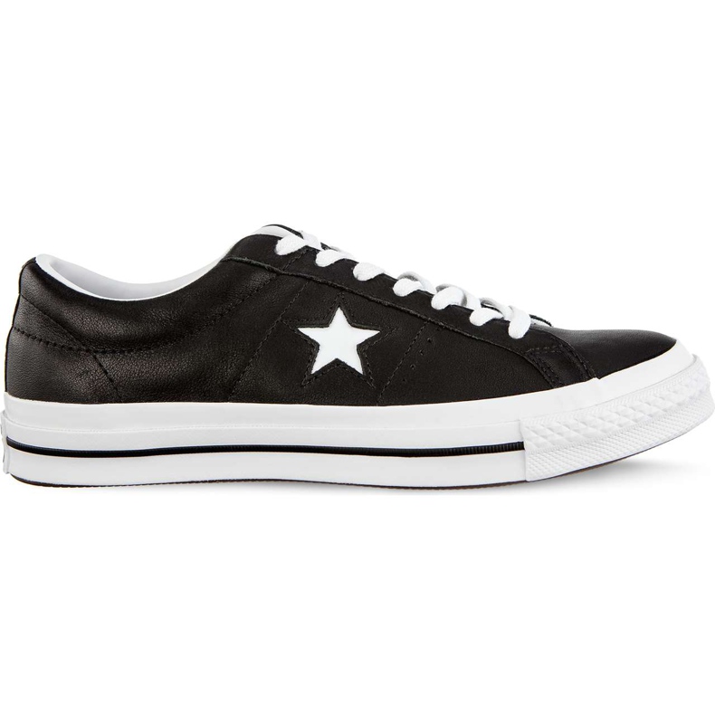 Converse One Star Ox C163385 Fekete Fehér Fehér