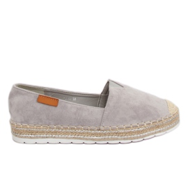 Szürke velúr espadrilles RC-61 Grey