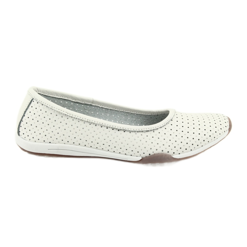 Fehér áttört balerinák Filippo 089