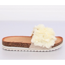 Flower power bézs BG47P Bézs papucs Flower power bézs BG47P Bézs papucs