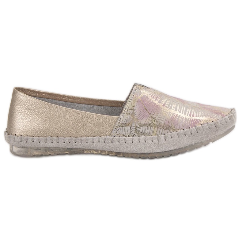 VINCEZA bőr papucsok sárga