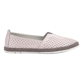 Bőr cipők Slip On VINCEZA rózsaszín Bőr cipők Slip On VINCEZA rózsaszín