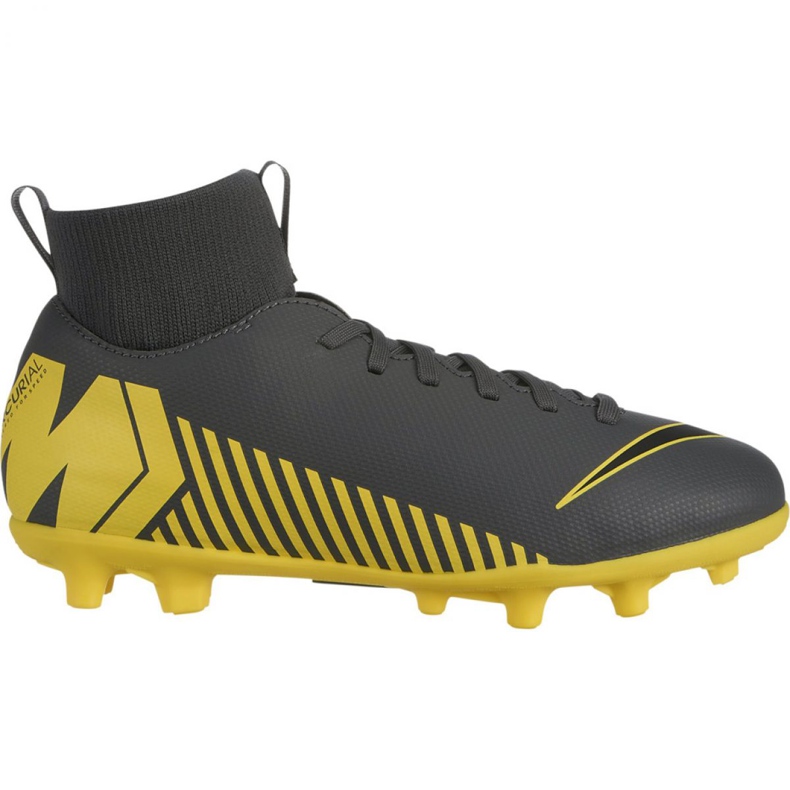 Nike Mercurial Superfly 6 Club Mg Jr AH7339-070 futballcipő sokszínű szürke Nike Mercurial Superfly 6 Club Mg Jr AH7339-070 futballcipő sokszínű szürke