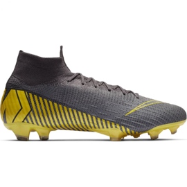 Nike Mercurial Superfly 6 Elite Fg M AH7365-070 futballcipő fekete szürke