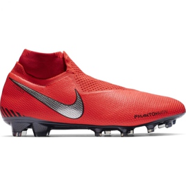 Nike Phantom Vsn Elite Df Fg M AO3262-600 futballcipő piros piros Nike Phantom Vsn Elite Df Fg M AO3262-600 futballcipő piros piros