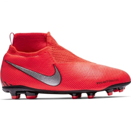 Nike Phantom Vsn Elite Df Mg Jr AO3289-600 futballcipő sokszínű piros