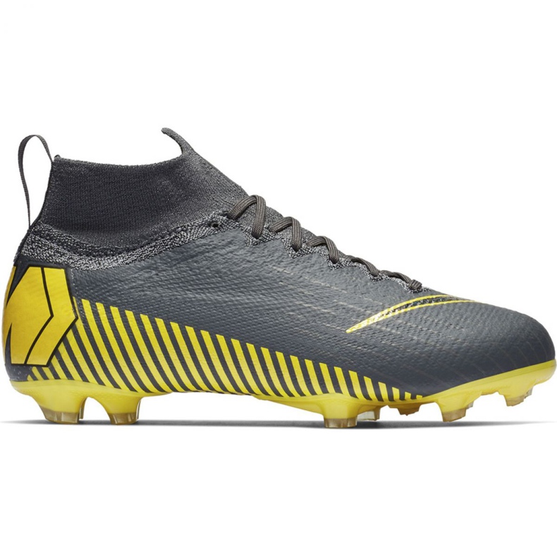 Nike Mercurial Superfly 6 Elite Fg Jr AH7340-070 futballcipő fekete szürke