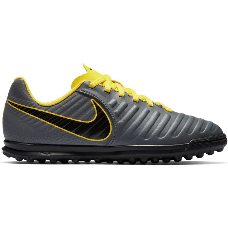 Nike Tiempo Legend 7 Club Tf Jr AH7261-070 futballcipő fekete szürke