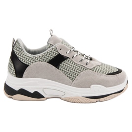 Kylie Cipők a platformon szürke