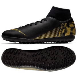 Nike Mercurial SuperflyX 6 Club Tf M AH7372-077 futballcipő fekete fekete