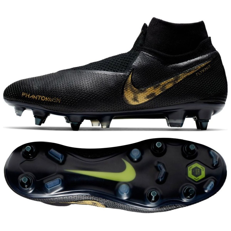 Nike Phantom Vsn Elite Df Sg Pro Ac M AO3264-077 futballcipő sokszínű fekete
