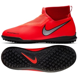 Nike Phantom Vsn Academy Df Tf Jr AO3292-600 futballcipő piros piros