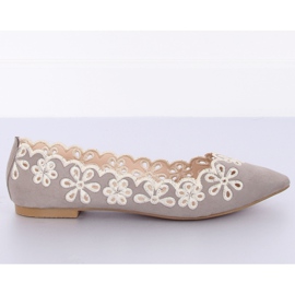 Szürke LT99P Szürke II-GAT áttört balerinák