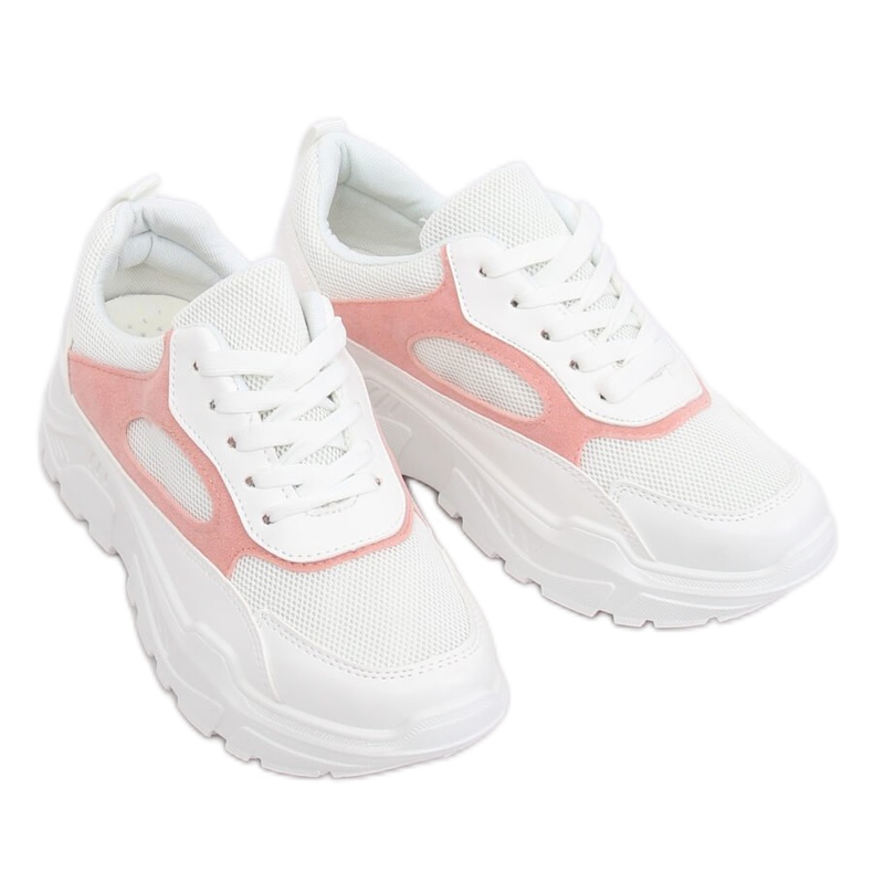 Fehér és rózsaszín sportcipő PP-37 WHITE / PINK