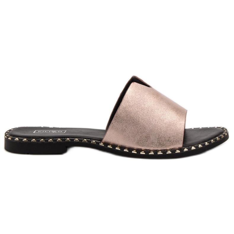 Filippo Kényelmes fényes papucs sárga Filippo Kényelmes fényes papucs sárga