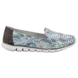 Filippo Divatos bőr urak szürke